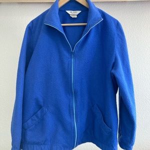 Vintage Collared thin fleece zip up